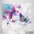 thumbnail image 1 of Butterfly Tapestry, Watercolors Print of Butterfly Sign of the Soul Power Female Art Modern Display, Fabric Wall Hanging Decor for Bedroom Living Room Dorm, 5 Sizes, Multicolor, by Ambesonne, 1 of 1