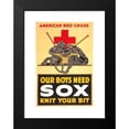 thumbnail image 2 of Anonymous 11x14 Black Modern Framed Museum Art Print Titled - Our Boys Need Sox, Knit Your Bit (1918), 2 of 5