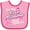 Pink and Fuchsia, variant on Inktastic For My Great Grandma-breast Cancer Awareness Boys or Girls Baby Bib