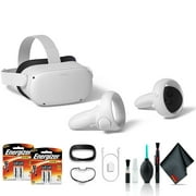 Oculus Quest 2 Advanced VR Headset 128GB Bundle with Batteries and Cleaning Kit
