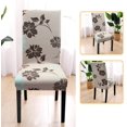 thumbnail image 3 of 2 Pack Dining Chair Covers, Stretch Chair Slipcovers for Dining Room Kitchen Hotel Removable Washable Floral Pattern, K-8, 3 of 7