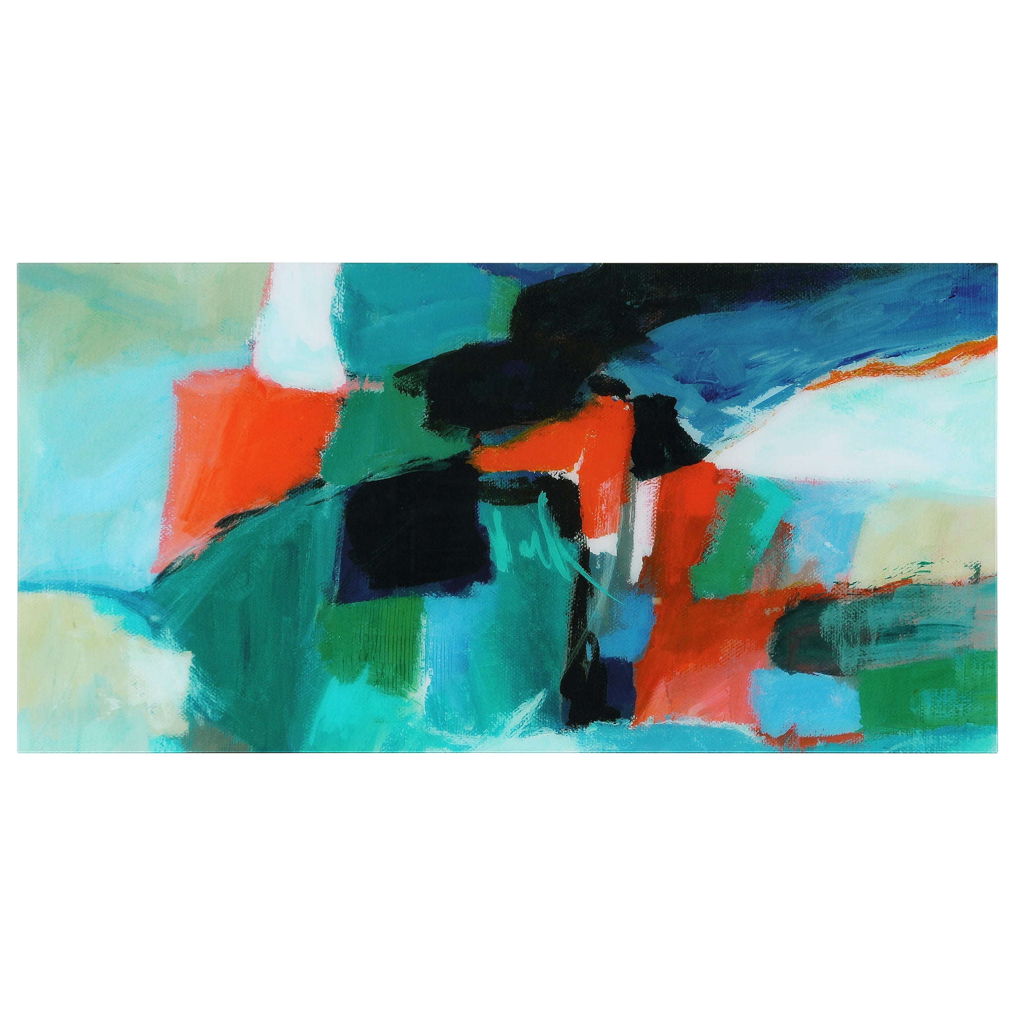 Empire Art Direct Color Splash Frameless Free Floating Tempered Glass Panel Graphic Wall Art, 72" x 36", Ready to Hang
