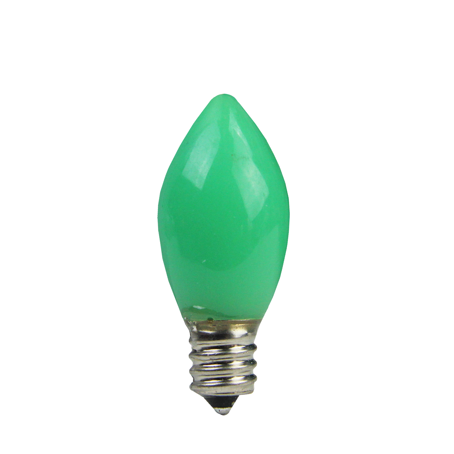 Pack of 4 Opaque Green LED C7 Christmas Replacement Bulbs