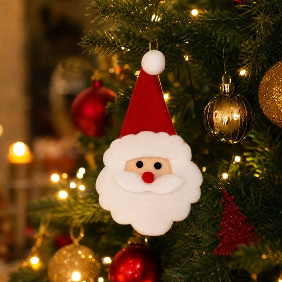 Tepsmf Christmas Tree Ornaments Xmas Hanging Decorations Cute Mini Felt Tree Pendants for Holiday Window Wreath