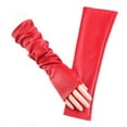thumbnail image 4 of Yoetaun Wedding Leather Gloves Proms White Gloves Long Gloves for Operas Women Lady Proms Costume Accessories Pink, 4 of 8