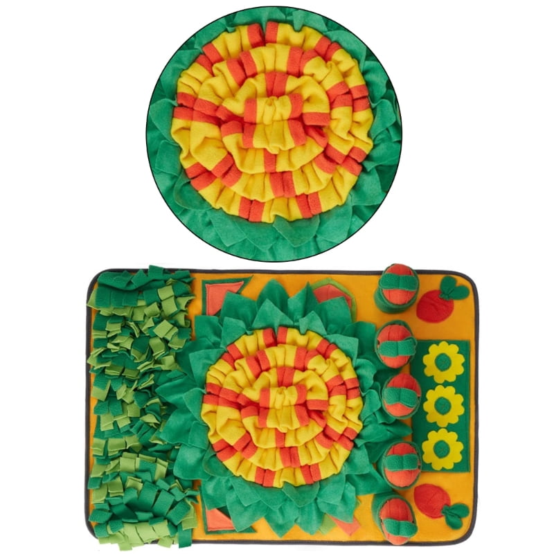 Engaging Foraging Mat Treats Feeder Snuffle Mat For Dog Promotes Cognitive Development Interaction Enrichment Puzzle Mat