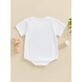 thumbnail image 6 of Cenuakty Infant Baby Boy Summer Jumpsuit Letter Print Short Sleeve Round Neck Romper Cute Bodysuit, 6 of 9