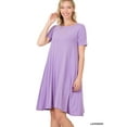 thumbnail image 2 of Zenana Women & Plus Sleeveless Jersey Flared Swing Tank Dress with Side Pockets, 2 of 3