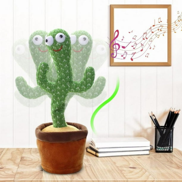 Universal - Jouet cactus chantant et dansant, jouet en peluche
