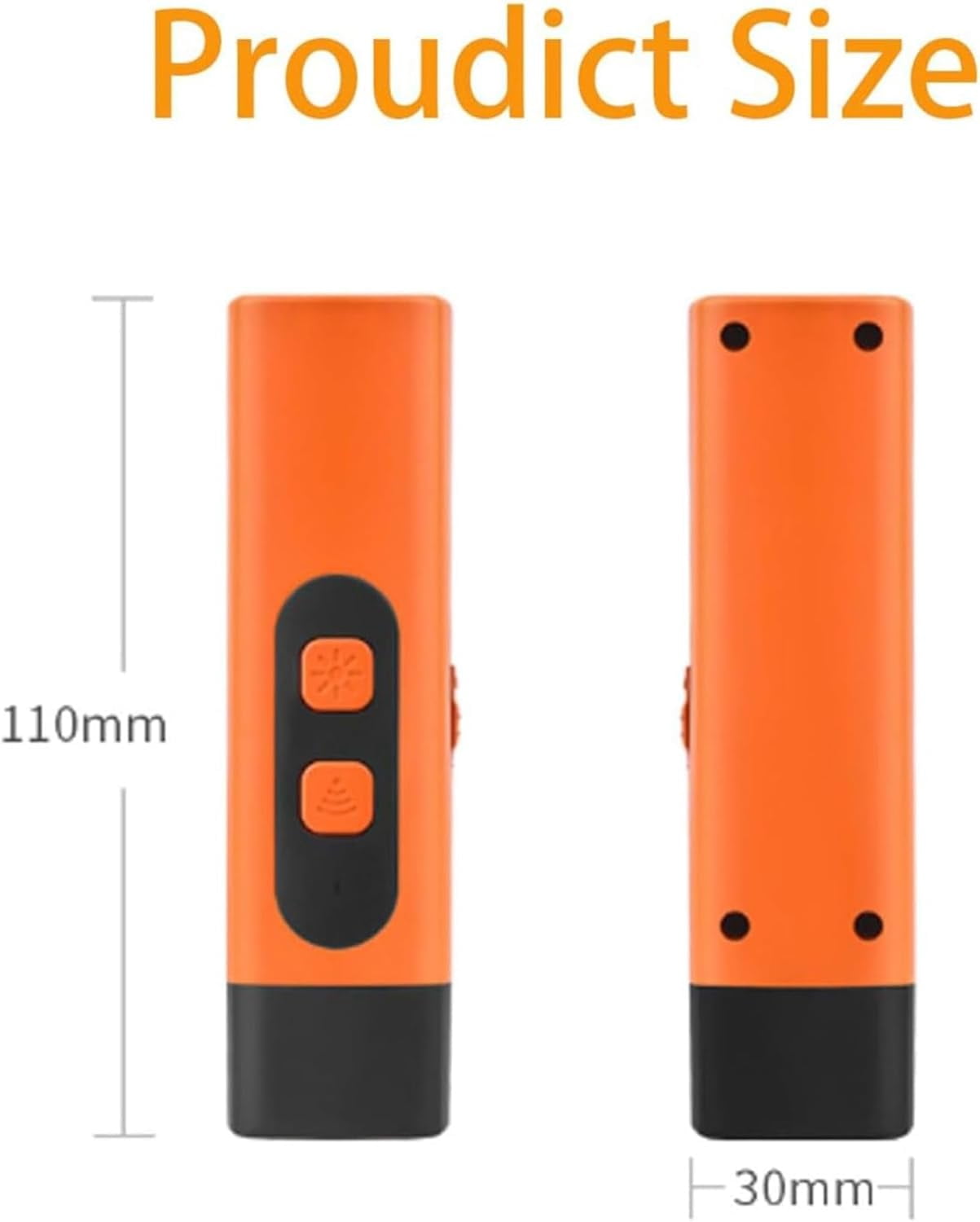 Wateresty Ultrasonic Dog Bark Deterrent Device, Humane & Effective Dog Repeller, 2025 New Anti Barking Whistle, Safe Portable for Indoor Outdoor Use Own or Neighbor's Dogs Orange 1PCS
