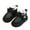 Black, variant on Black Toddler Winter Snow Boots With Thick Lining And Soft Sole For Outdoor Play And Cold Weather Featuring A Short Tube Design