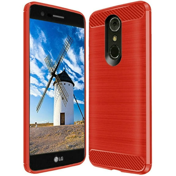 GSA Candy Lined Brushed Case for LG Stylo 4, Stylo 4 Plus Red