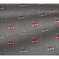 thumbnail image 4 of oneOone Cotton Jersey Medium Gray Fabric Submarine & Fish Ocean Sewing Craft Projects Fabric Prints By Yard 58 Inch Wide, 4 of 4