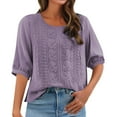 thumbnail image 2 of BILIKEYU Women's Fashionable Casual Solid Color Shirts, Womens Tops, Shirts for Women, Casual Shirts for Women, 2 of 5
