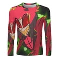 thumbnail image 2 of Hazbin Hotel Alastor Men's Long Sleeve T Shirt 3D Printed Fashion Tee Shirts Top Soft Comfortable Daily Shirt, 2 of 6