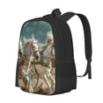 thumbnail image 1 of Balery Roman Chariot Horse Race Mochila para hombre y mujer - Tela Oxford 600D resistente - Gran capacidad, resistente al agua, ideal para la escuela, viajes y senderismo, 1 of 6