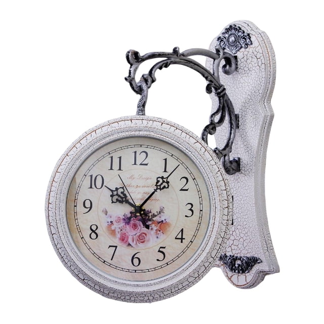 tamizeot Double Sided Wall Clock Outdoor Double Silent Faced Clock Wall