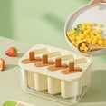 thumbnail image 3 of 8-Cavity Silicone Ice Cream Molds Stackable Reusable Freezer Trays BPA-Free Dessert Maker, 3 of 8