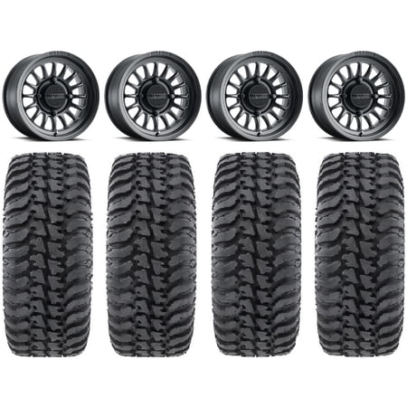 Method 411 15 Black (4+3) Wheels 30 Regulator Tires Can-Am Commander Maverick Renegade Outlander Defender