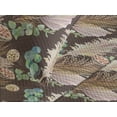 thumbnail image 3 of Ambesonne Jungle Boho Quilted Coverlet 2 Pcs, Scabiosa Pattern Art, Twin Size, Pale Rose Dark Khaki, 3 of 4