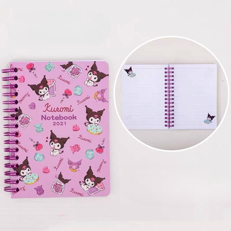 Sanrio A6 Anime Notepads Hello Kitty Melody Cinnamoroll Pochacco Notebooks Cute Gifts