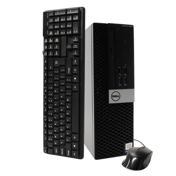 Pre-Owned DELL Optiplex 3040 Desktop Computer PC, Intel Quad-Core i5, 240GB SSD, 16GB DDR3 RAM, Windows 10 Pro, DVD, WIFI, USB Keyboard and Mouse (Used )