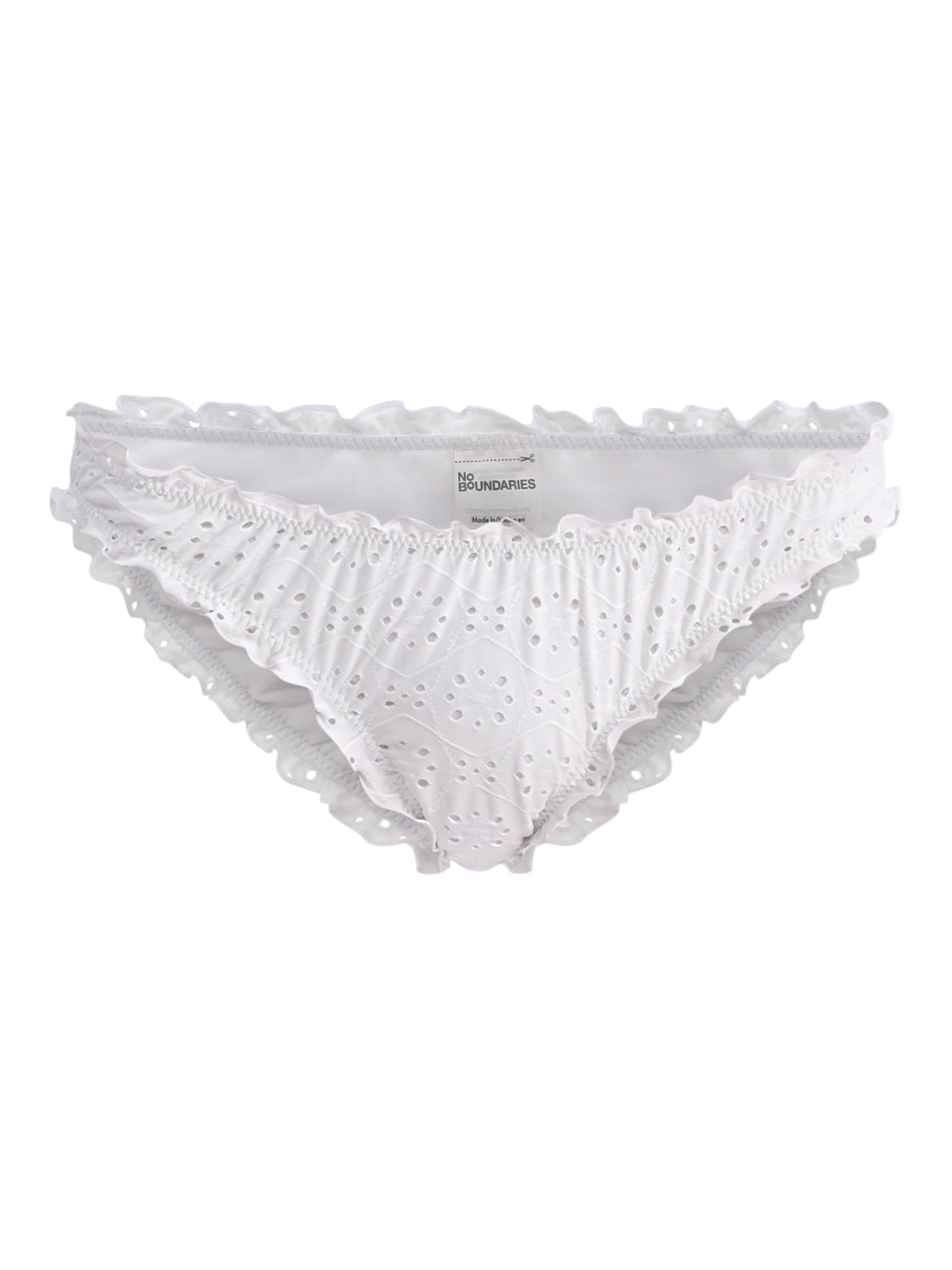 No Boundaries White Eyelet Swim Bottoms, Women's