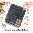 thumbnail image 5 of 48cup Mini Muffin Pan,non-stick Mega Mini Round Cupcake Pan Tray Baking Mould,baking Mould Bakeware Cooking Accessory,black, 5 of 5