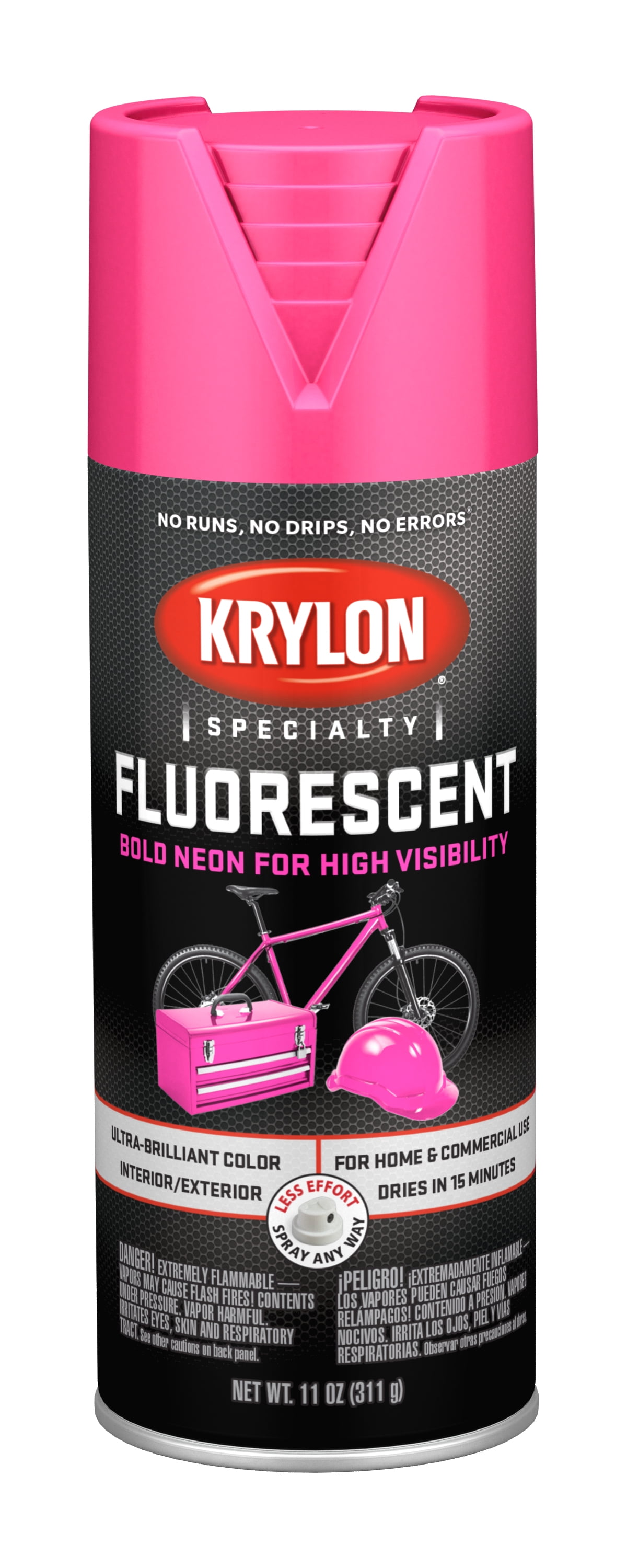 Fluorescent Pink, Rust-Oleum Specialty Flat Spray Paint- 11 oz 
