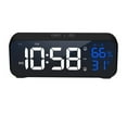 thumbnail image 1 of Digital Alarm Clock 1 Set Awaken Glow-in-the-dark Creative Temperature Humidity LED Clock, 1 of 5