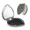thumbnail image 1 of Pofeuu Pokemon for Portable Pocket Makeup Mirror PU Cover Compact Travel Mirror with Normal and Magnifying Double Sided Glass-Round Shape-Heart Shape, 1 of 9