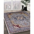 thumbnail image 3 of Ahgly Company Machine Washable Indoor Rectangle Industrial Modern Eggplant Purple Area Rugs, 6' x 9', 3 of 7