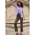 thumbnail image 2 of Jessica London Women's Plus Size Tall Stretch Cotton Chino Straight-Leg Pant, 2 of 4