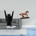 thumbnail image 2 of Escultura de caballo con gestos creativos de , figura artística para apartamento, dormitorio, restaurante, escritorio, decoración, sala de estar,, 2 of 8