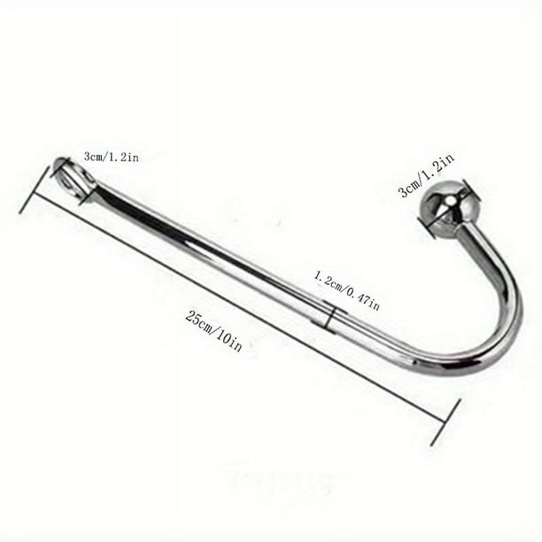 Stainless Steel Anal Rope Hook with Single Ball - Unisex Fetish Bondage Sex Toy for Adults