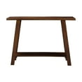 thumbnail image 2 of Volsa Rustic Modern 2-Tier Solid Wood Console Table in Walnut, 2 of 4