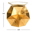 thumbnail image 3 of SAFAVIEH Iona Dodecahedron Foil Metal Side Table, Gold, 3 of 5