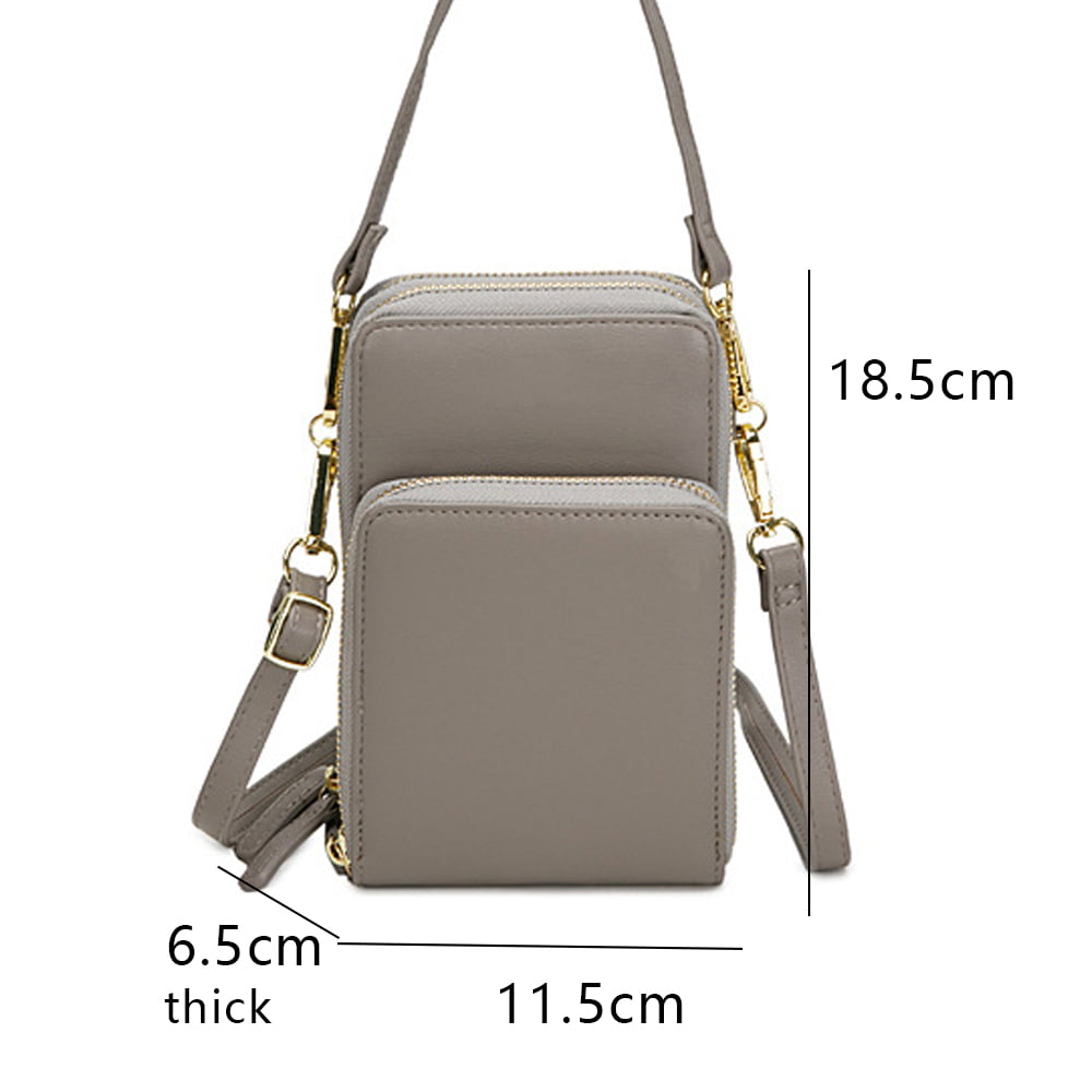Women Vertical Mini Bag Shoulder Strap Messenger Chest Bag Wallet  Multifunction Mobile Phone Bag Coin Purse Crossbody Bags