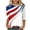 White#03, variant on Women's July 4Th Tops Casual Loose 3/4 Length Sleeve Tunic Blouses Fancy Red White And Blue American Flag Patriotic Tops Holiday Party Clothes Red XXXL