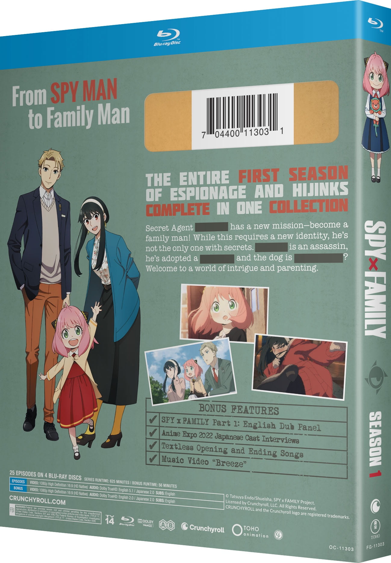 Spy X Family - Season 1 (Blu-ray) Walmart Exclusive, Crunchyroll