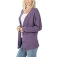 thumbnail image 4 of KOGMO Women's Waffle Knit Sweater Cardigans with Buttons and Pockets, 4 of 7