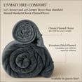 thumbnail image 2 of U by Bedsure Fleece Blankets Queen, Soft & Thick, Heavy 500Gsm Anti-Static Design, Ideal for Couch & Sofa, Grey, 90x90 inch, 2 of 6