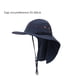 thumbnail image 5 of Gorra con solapa para hombre y mujer, sombrero para el sol con protección solar UV de 360° para el cuello, sombrero de pesca de verano, protección solar para exteriores, 5 of 5