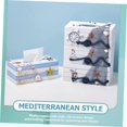 thumbnail image 5 of Box Ocean wind tissue box nautical napkin holder tissue container beach tissue case holder cover, 5 of 5