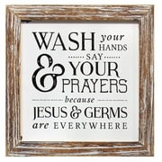 Stratton Home Decor Wash Your Hands Say Your Prayers