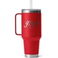 thumbnail image 1 of YETI Rambler 42 oz Straw Mug, Vacuum Insulated, Stainless Steel, Rescue Red (Mom), 1 of 5