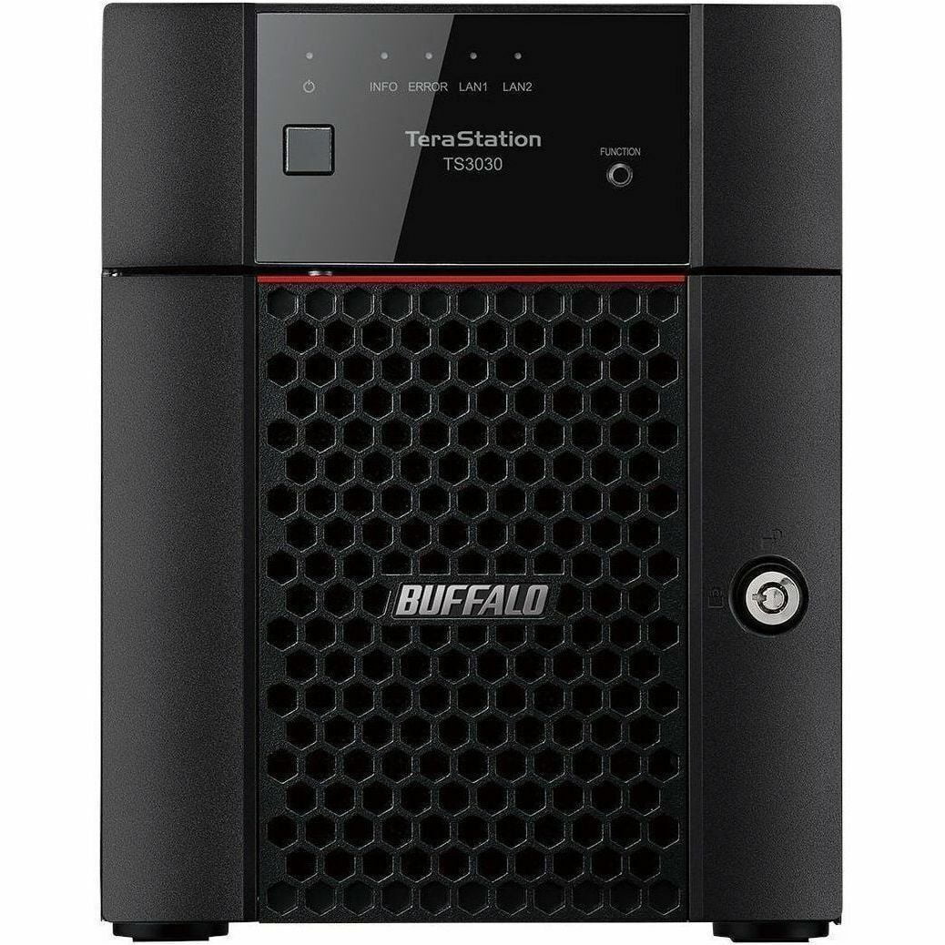 BUFFALO TeraStation 3430DN 4-Bay Secure SMB Desktop NAS 4TB (2x2TB) with Hard Drives Included - 1 x Annapurna Labs Alpine AL524 Quad-core (4 Core) 2 GHz - 4 x HDD Supported - 2 x HDD Installed - 4 ...