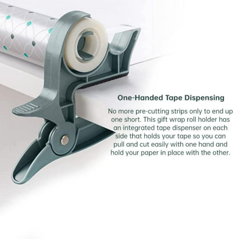 1/2PCS Plastic Wrap Buddies Durable Portable Tabletop Wrap Tape Dispenser  Paper Roll Holder Clip - AliExpress