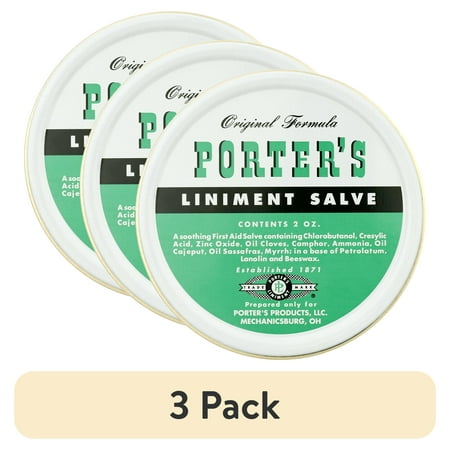 (3 pack) Original Formula Porters Liniment Salve 2 oz, Pack of 1