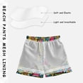 thumbnail image 5 of Kids' Beach Pants Comfortable Swim Trunks Vibrant and Colorful Graffiti Patterns Shorts for Pool Vacation and Lounge Wear Large, 5 of 8